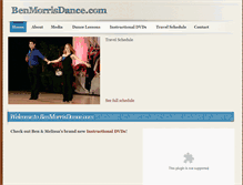 Tablet Screenshot of benmorrisdance.com